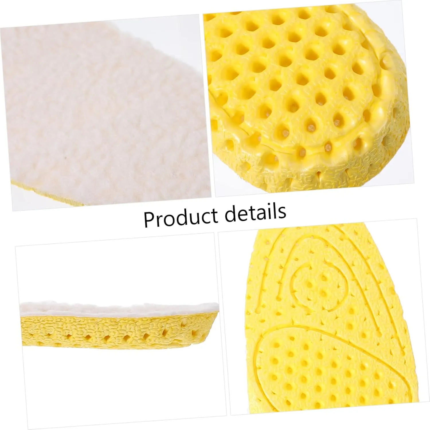 1 Pair of Warm Insoles Thickened Winter Warm Shoe Insoles Anti-Cold Non-Skid Odorless for Sneakers Boots