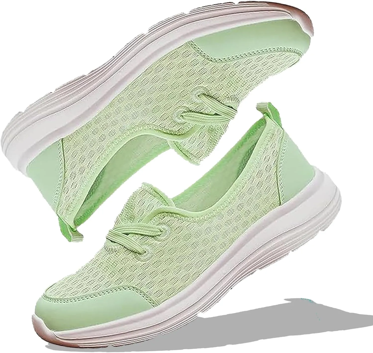 2024 Women's Soft Sole Mesh Comfort Orthopedic Shoes, Comfortable Mesh Walking Shoes Low Top Orthopedic Slip on Shoes