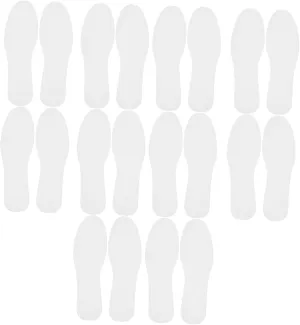 20Pairs Disposable Thin Shoe Inserts Breathable Sweat Absorbing Liners for All Shoe Lightweight Fit for Sports Daily Use