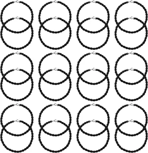 24pcs Military Elastic Boot Straps, Leg Ties Blousing Garters with Metal Hooks Boot Blousers Bands for Army Navy