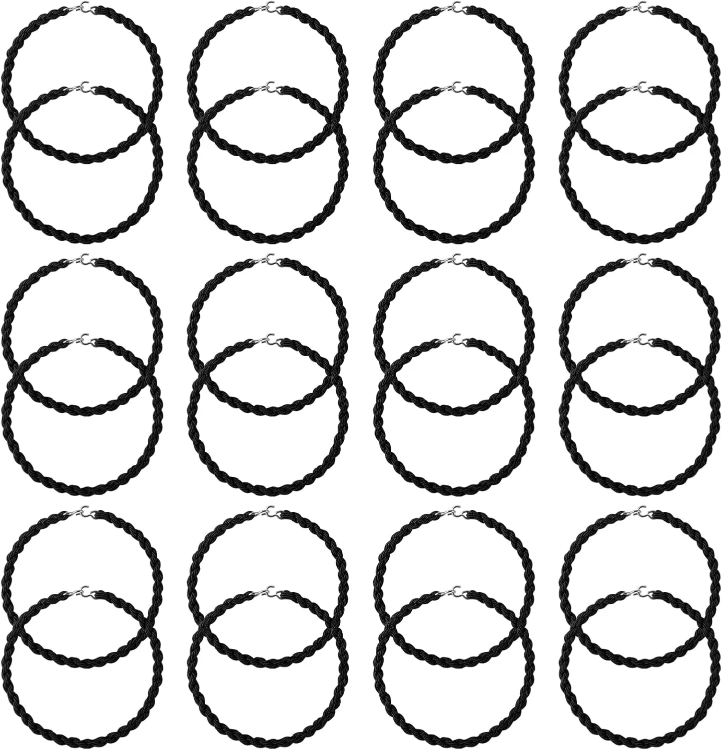 24pcs Military Elastic Boot Straps, Leg Ties Blousing Garters with Metal Hooks Boot Blousers Bands for Army Navy