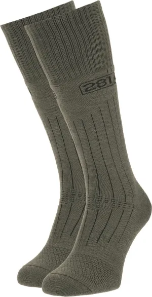 281Z Military Winter Cushioned Mid-Calf Wool Boot Socks - Tactical Trekking Hiking Outdoor Hunting (Olive Drab)