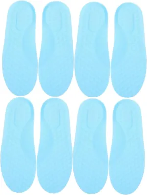 2sets 2 Pairs Breathable Sports Insoles for Supple Shoe Inserts Comfortable and Shock Absorbing for Basketball and Active Play Design 2pairs*2