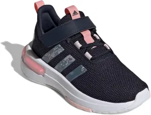 adidas Racer TR23 Elastic Lace Sneaker, Ink/Semi Pink Spark/Sandy Pink, 5.5 US Unisex Big Kid