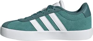 adidas VL Court 3.0 Sneaker, Powder Teal/White/Preloved Teal, 11.5 US Unisex Little Kid