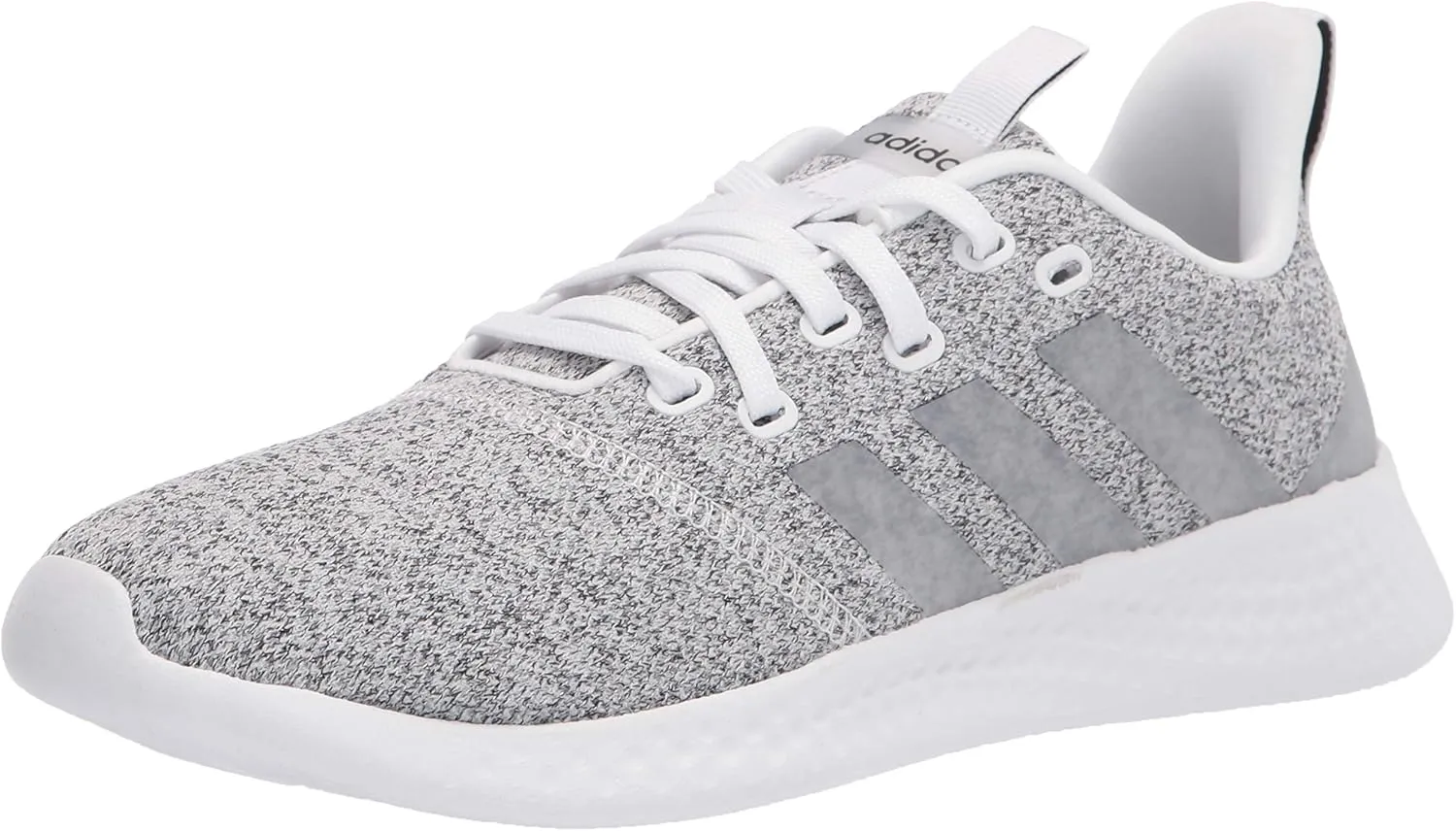 adidas Women's Puremotion Running Shoe, White/Black, 6