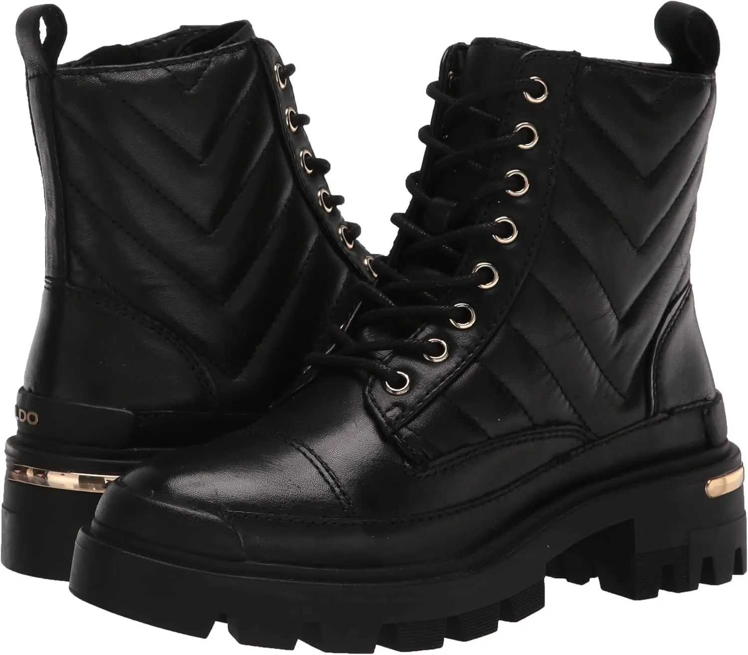 ALDO Women's Quilt Combat Boot