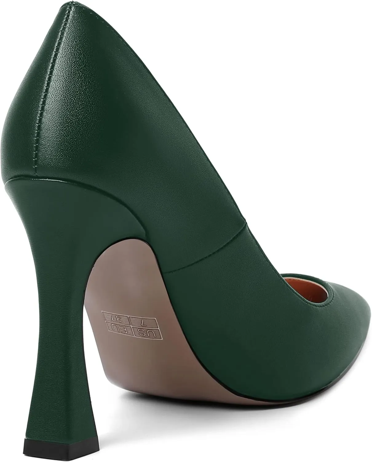 AMBELIGHT Womens Pointed Toe Evening Matte Dress Slip On Solid Stiletto High Heel Pumps Shoes 4 Inch