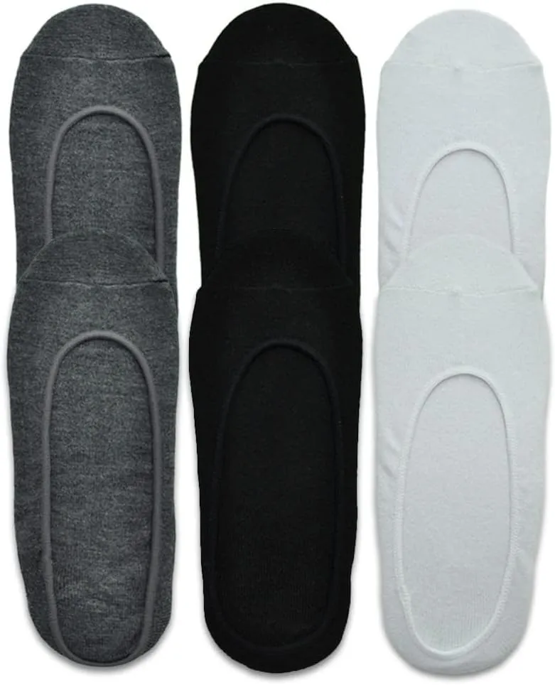 Angelina Womens Mens Unisex Assorted Cotton No-Show Liner Socks (6 or 12 Pairs)