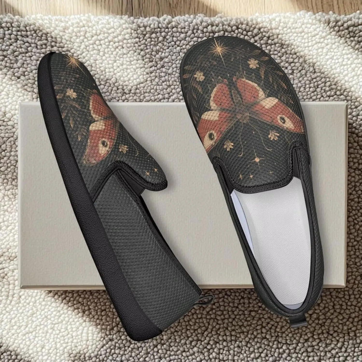 Animal Painted Women's Walking Shoes Fashion Casual Hand Free Slip On Sneakers Soft Breathable Gym Fitness Minimalist Comfy Traveling