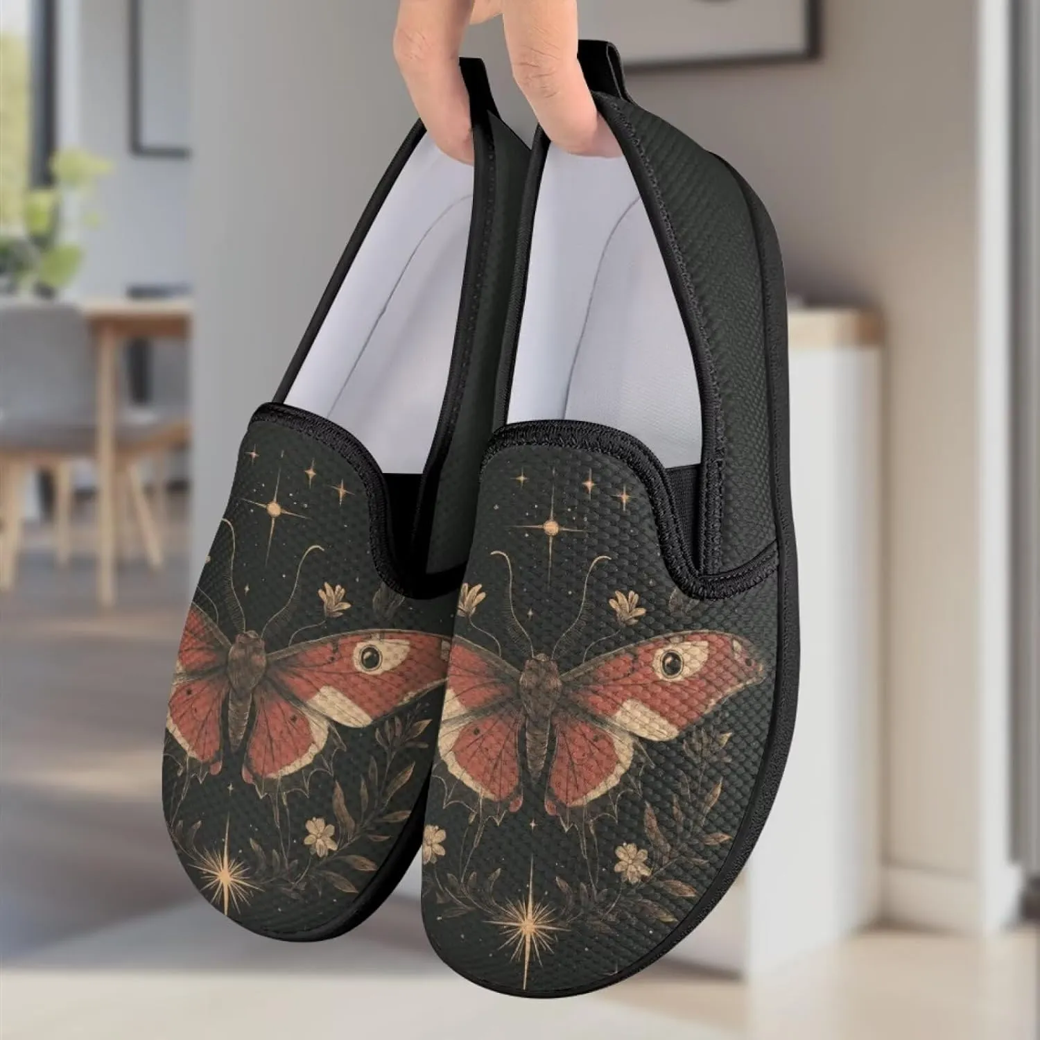 Animal Painted Women's Walking Shoes Fashion Casual Hand Free Slip On Sneakers Soft Breathable Gym Fitness Minimalist Comfy Traveling