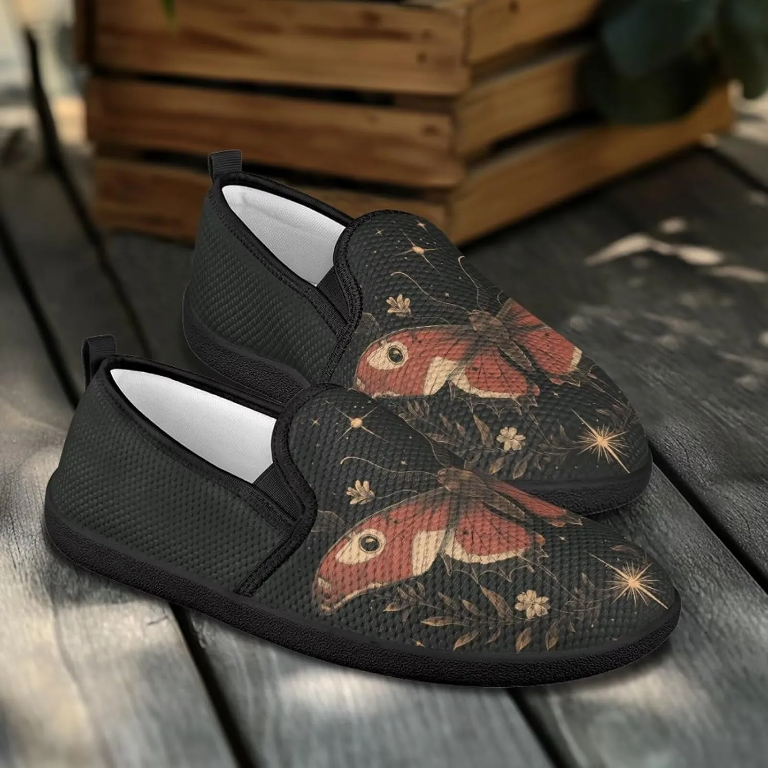 Animal Painted Women's Walking Shoes Fashion Casual Hand Free Slip On Sneakers Soft Breathable Gym Fitness Minimalist Comfy Traveling