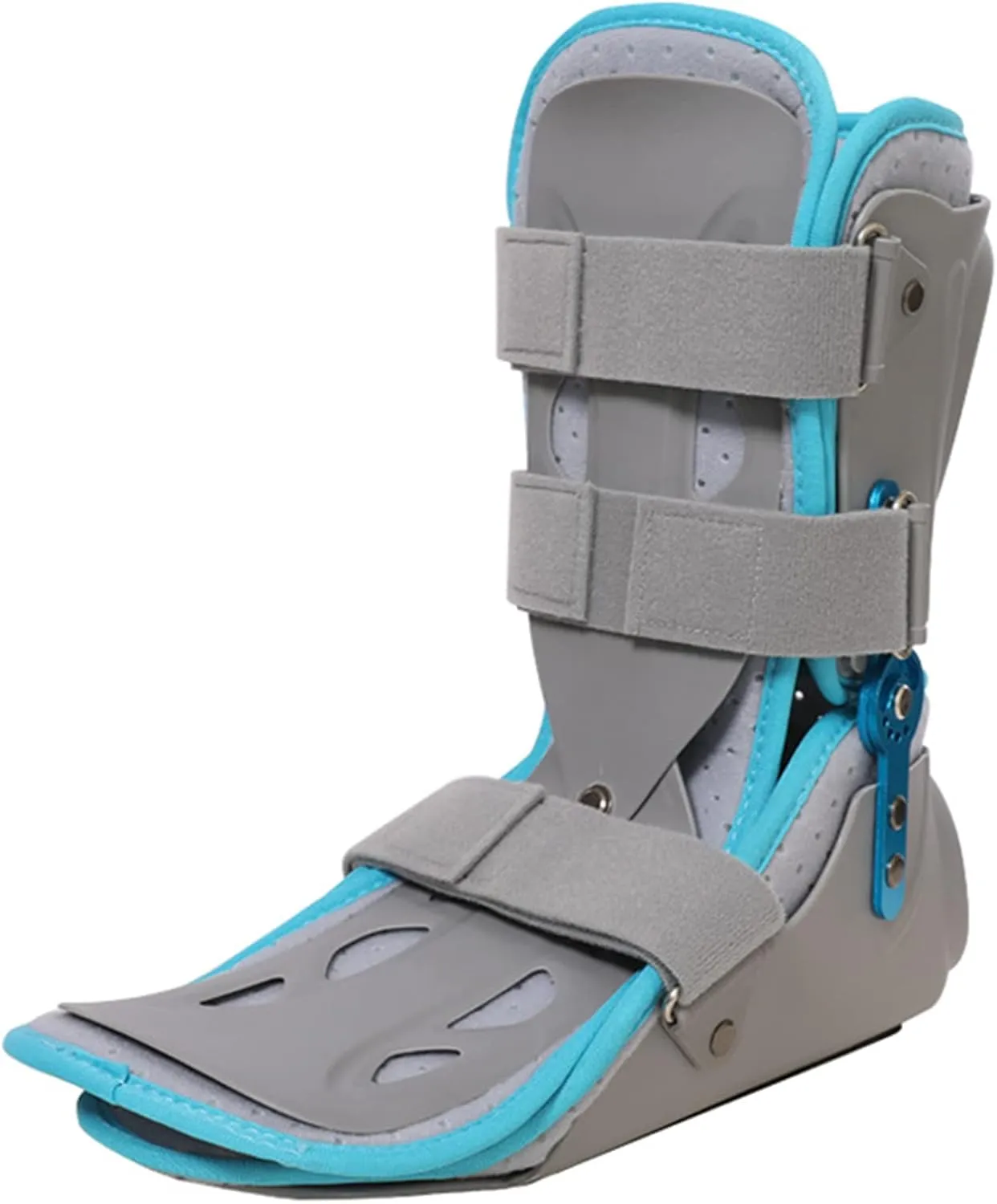 Ankle Fixation Brace, Shock?Absorbing Breathable Ankle Joint Brace, Adjustable Walking Boot, Ankle Foot Drop Orthosis, Post Op Care, for Ankle, Feet,Calf Fracture ()
