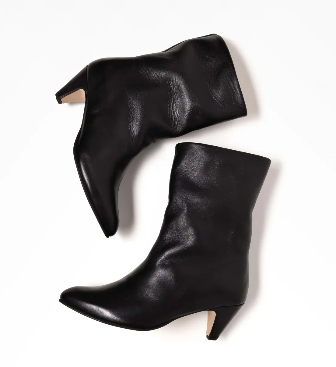 Anonymous Copenhagen Vully 50 Stiletto Black Leather Boots