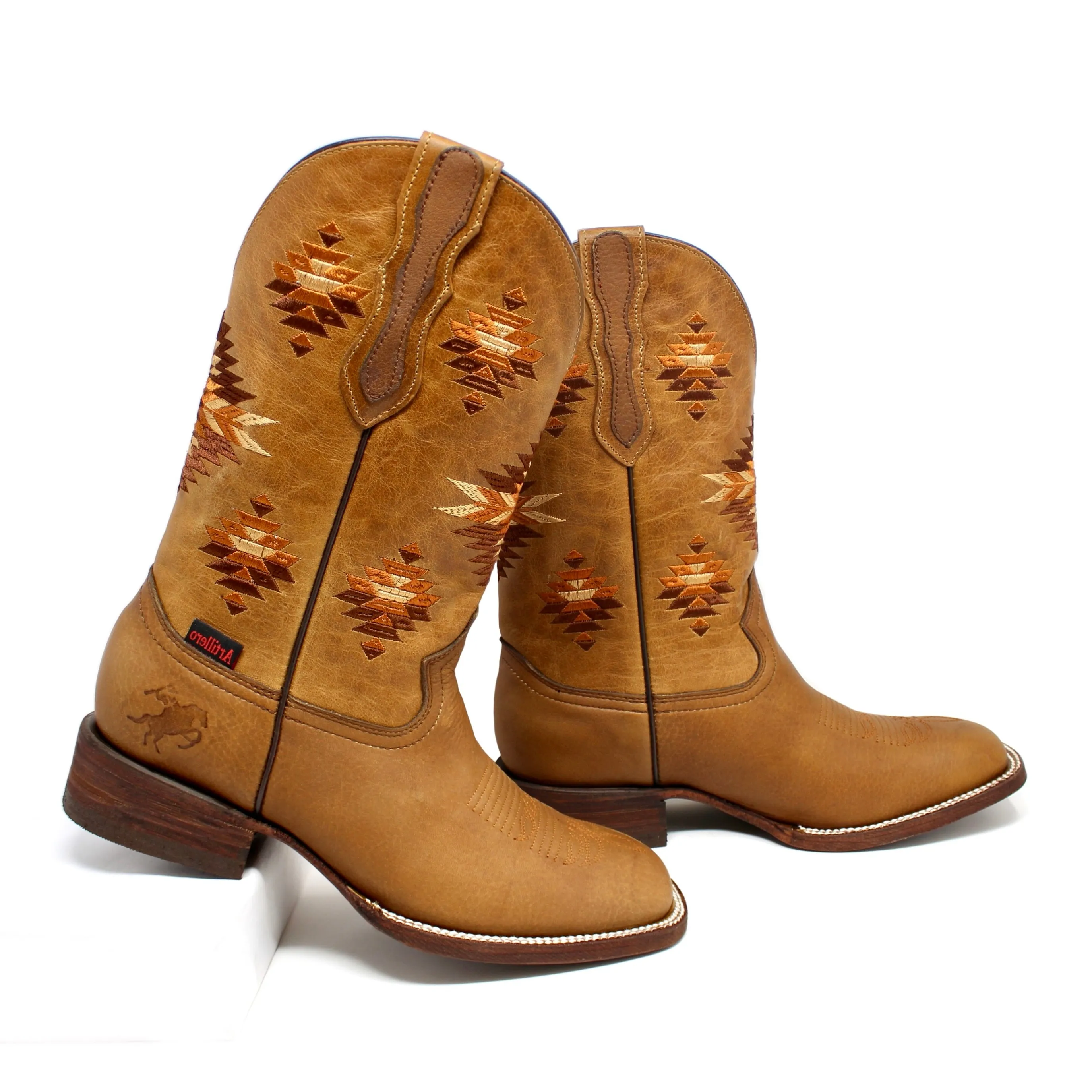 Artillero Aztec Square Toe Cowboy Boot