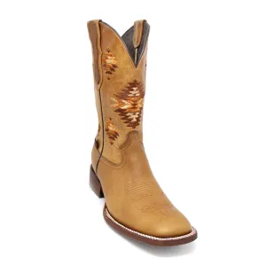 Artillero Aztec Square Toe Cowboy Boot