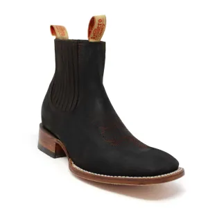 Artillero Tejano Square Toe Ankle Boot- Brown