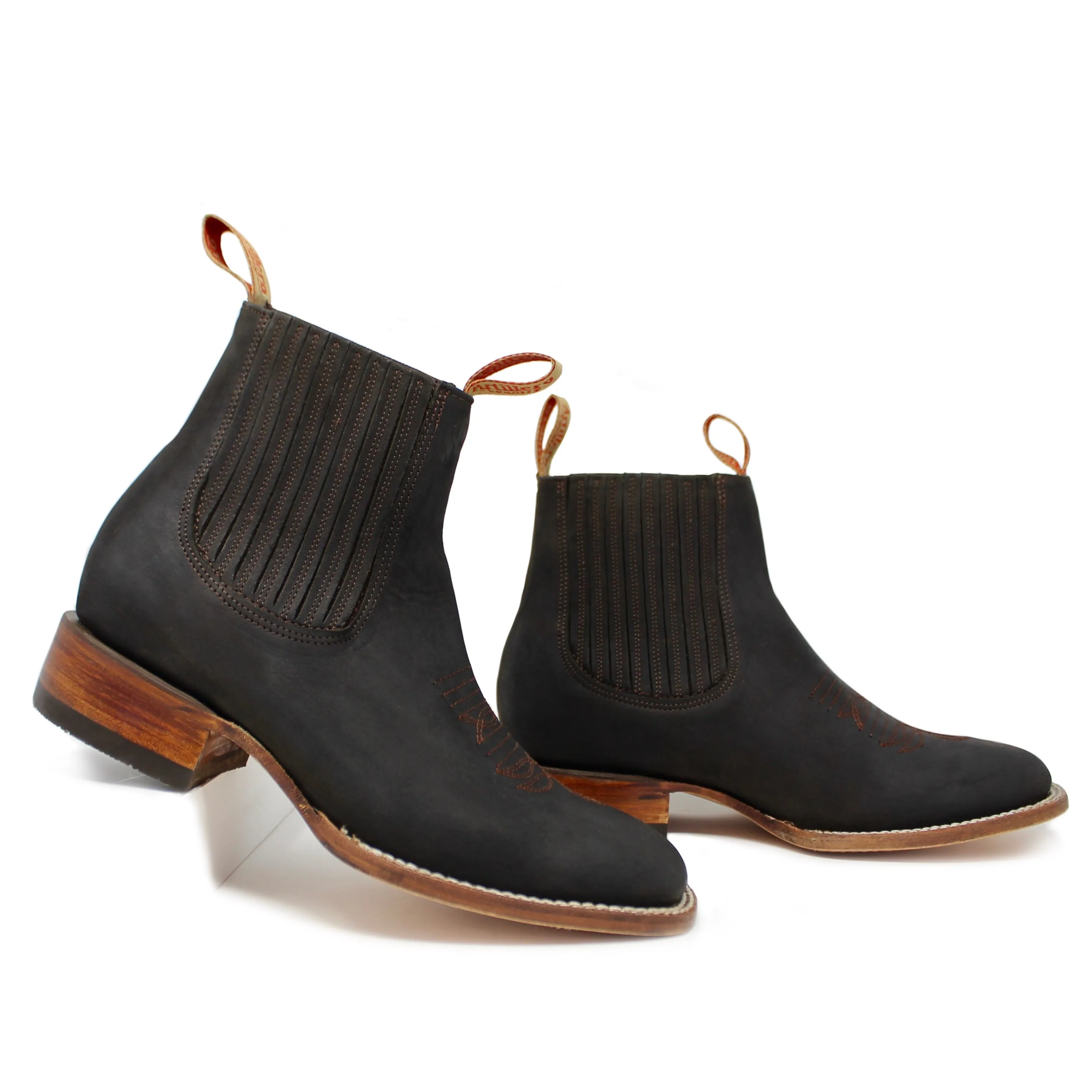 Artillero Tejano Square Toe Ankle Boot- Brown