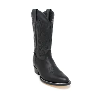 Artillero Traditional Cowboy Boot with white stitching