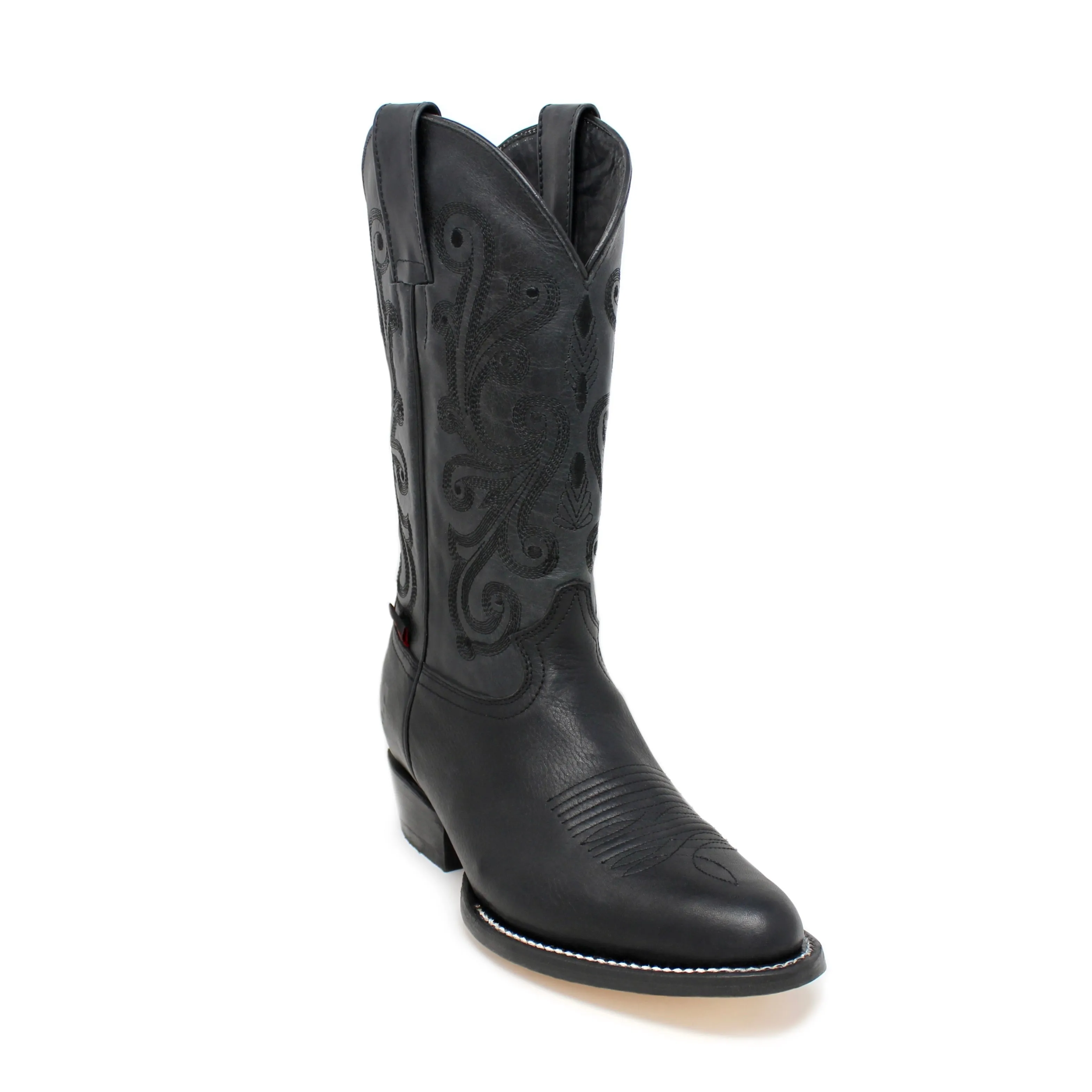 Artillero Traditional Cowboy Boot with white stitching