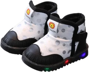 𝙲artoon LED Illuminated Sneakers for Outdoor Sports Running with Breathable Design Toddler First Walking Sneaker