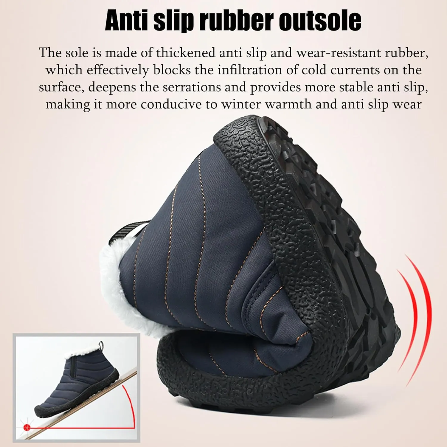 Asifn Mens Women Lightweight Bootie Slippers with Memory Foam Indoor Outdoor Warm House Shoes Waterproof Sport Lounge Camping Boots