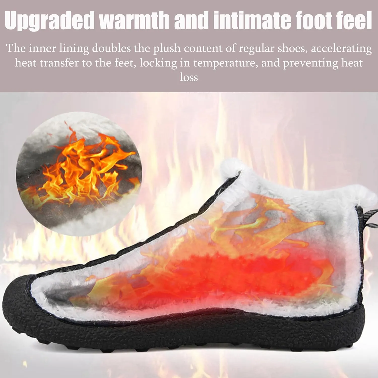 Asifn Mens Women Lightweight Bootie Slippers with Memory Foam Indoor Outdoor Warm House Shoes Waterproof Sport Lounge Camping Boots