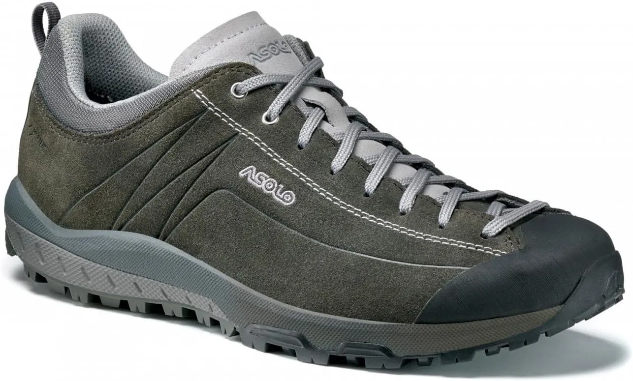 ASOLO Men's Space GV Durable Low-Height Outdoor Hiking Shoes with Suede Upper, Waterproof & Breathable Lining, Rubber Outsole