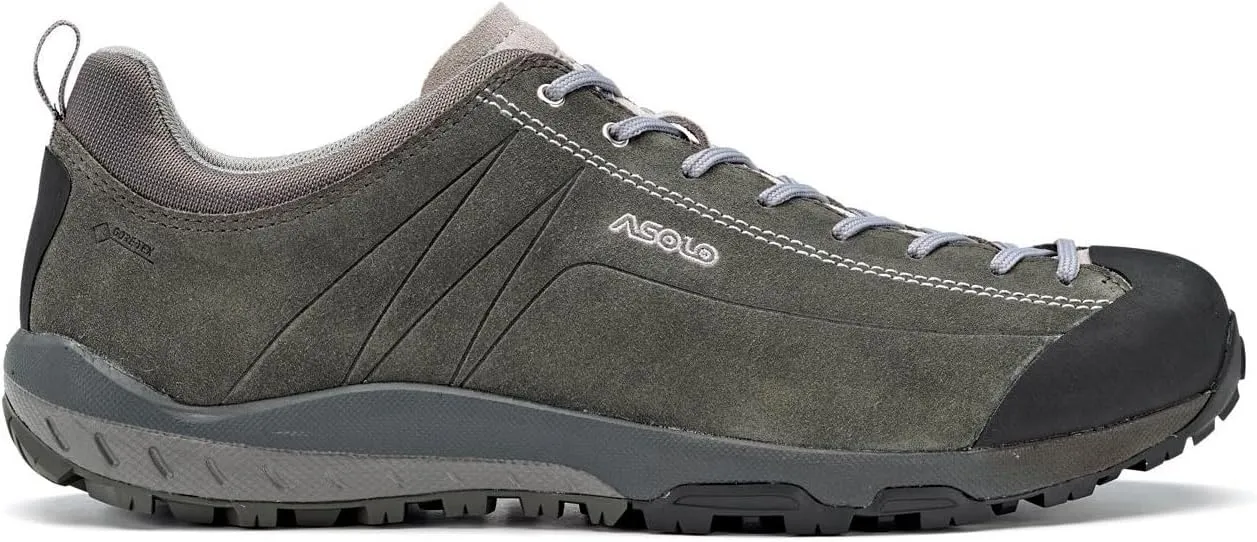 ASOLO Men's Space GV Durable Low-Height Outdoor Hiking Shoes with Suede Upper, Waterproof & Breathable Lining, Rubber Outsole