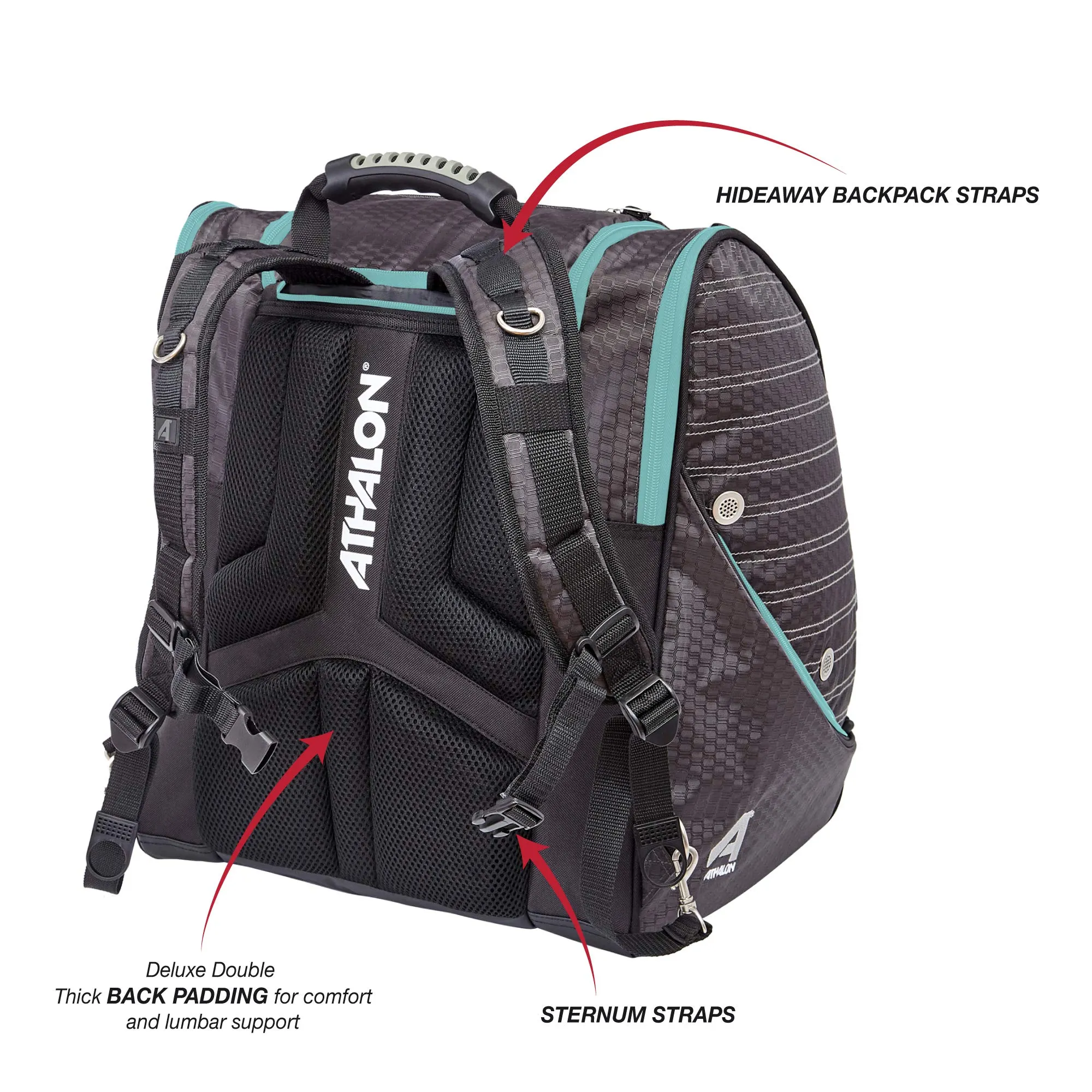 Athalon Everything Ski Boot Bag and Backpack Plus– Ski - Snowboard – Holds Everything – (Ski Boots, Helmet, Goggles, Gloves) U1