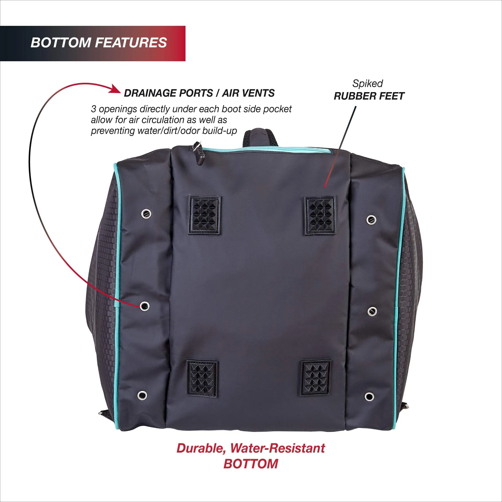 Athalon Everything Ski Boot Bag and Backpack Plus– Ski - Snowboard – Holds Everything – (Ski Boots, Helmet, Goggles, Gloves) U2