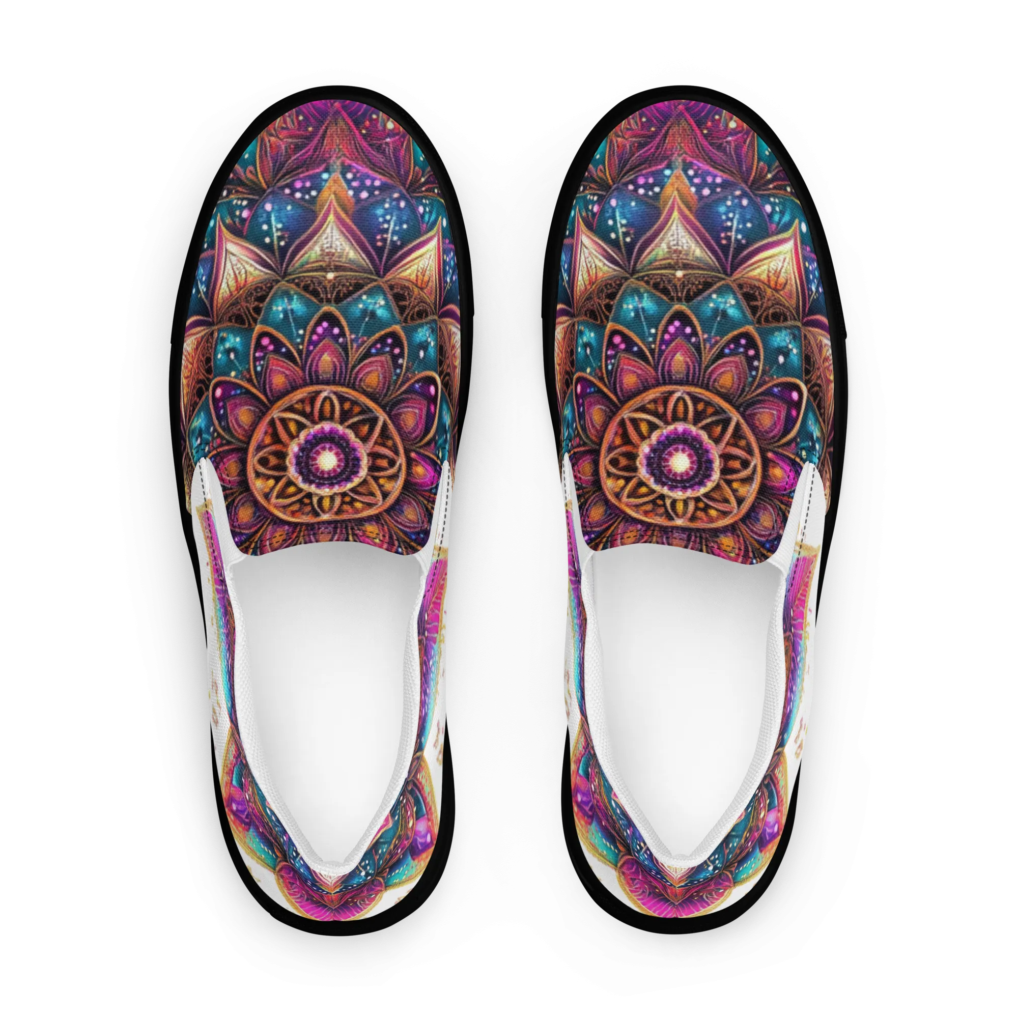 Aurora Mandala Women’s slip-on canvas shoes