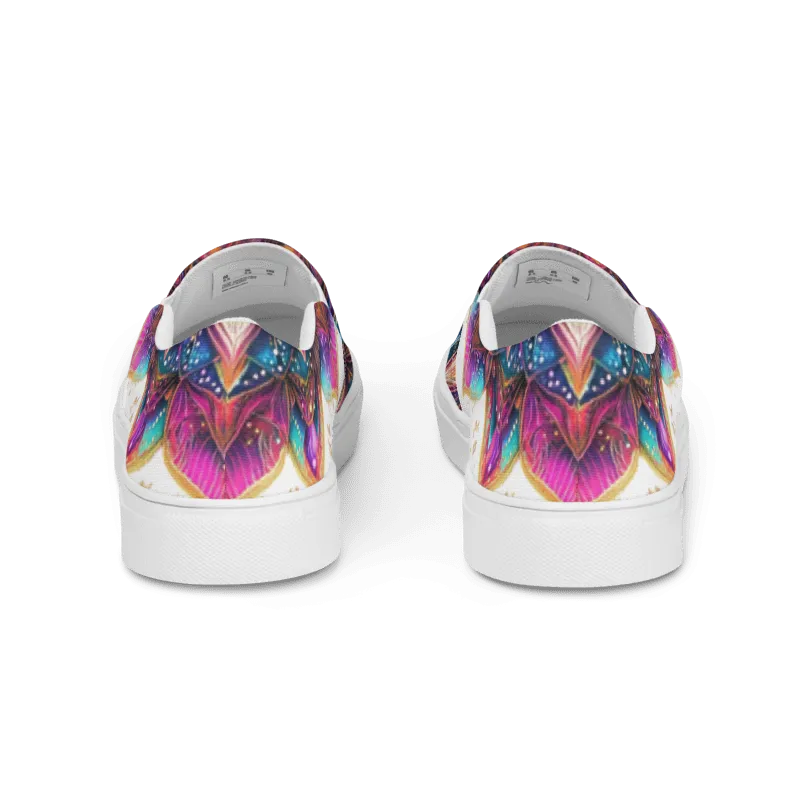 Aurora Mandala Women’s slip-on canvas shoes