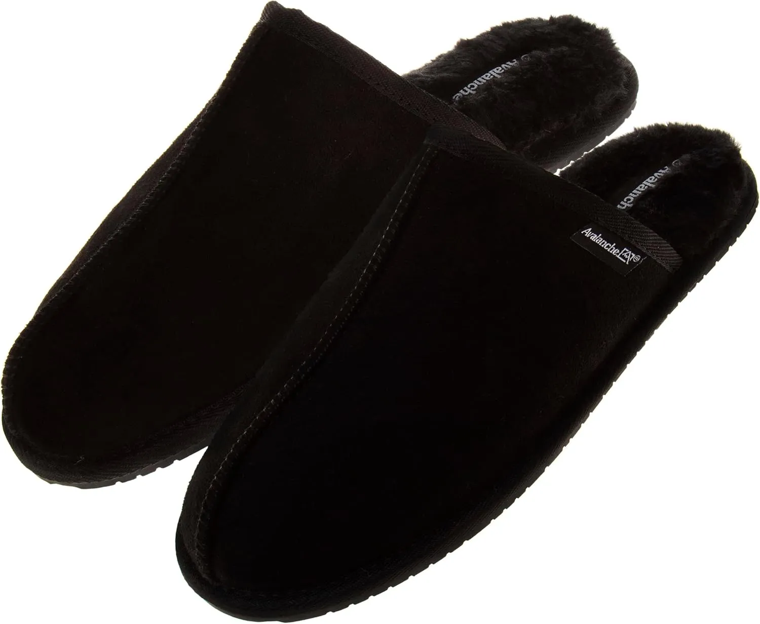 Avalanche Men's Slip On Slippers - Warm Fuzzy Comfy House Shoes