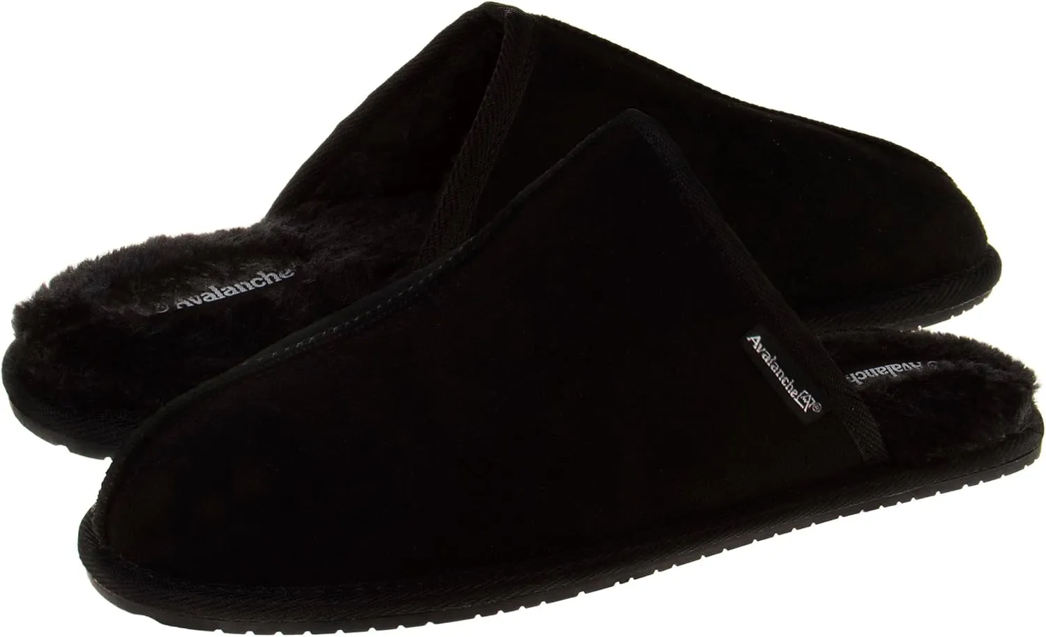 Avalanche Men's Slip On Slippers - Warm Fuzzy Comfy House Shoes