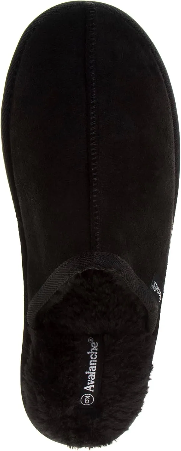 Avalanche Men's Slip On Slippers - Warm Fuzzy Comfy House Shoes