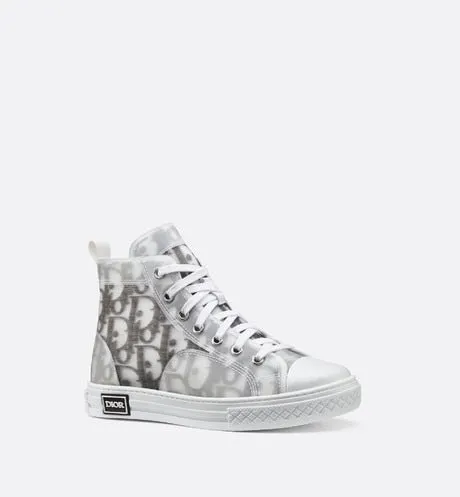 B23 High-Top Sneaker • White and Black Dior Oblique Technical Fabric