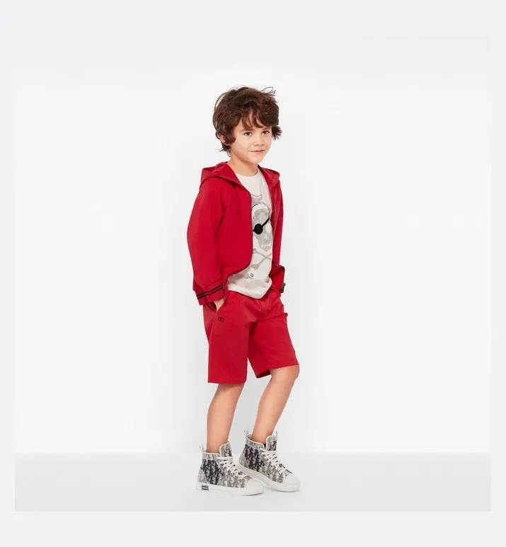B23 High-Top Sneaker • White and Black Dior Oblique Technical Fabric