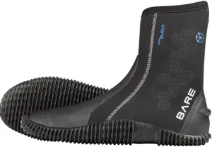 Bare 7MM S-Flex Boot | Neoprene | Made for diving & snorkeling in cooler water temps | Easy to put on with zipper and wide gusset | Thick rubber sole for protection | Comfortable | Unisex