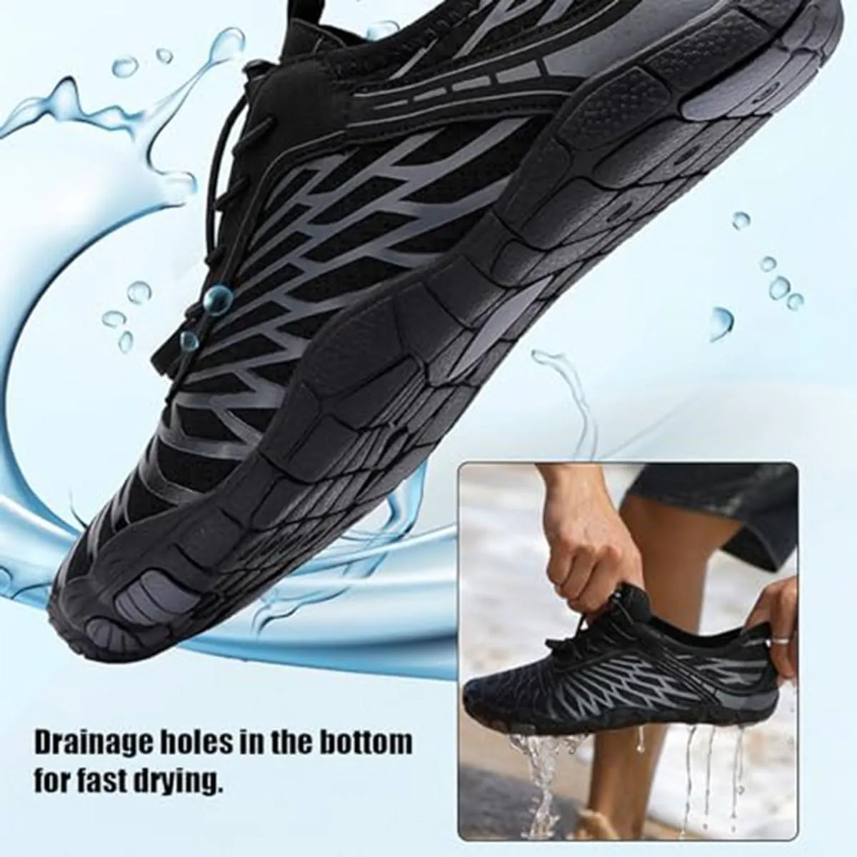 Barefoot Slip On Water Shoes for Women & Men - Wide Width