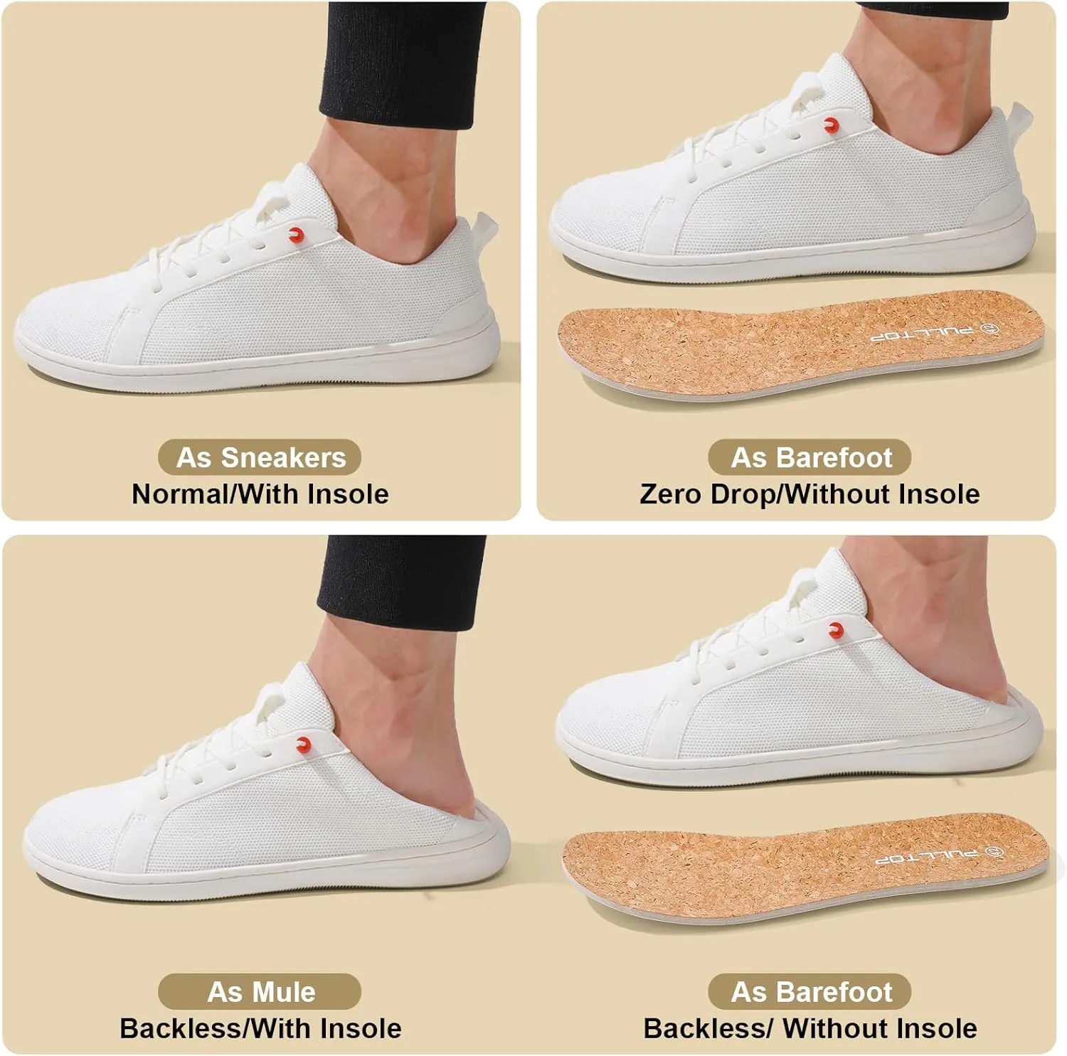 Barefoot Wide Toe Box Shoes for Women - Minimalist Barefoot Shoes with | Zero Drop Sole | Extra Wide Slip on for Walking