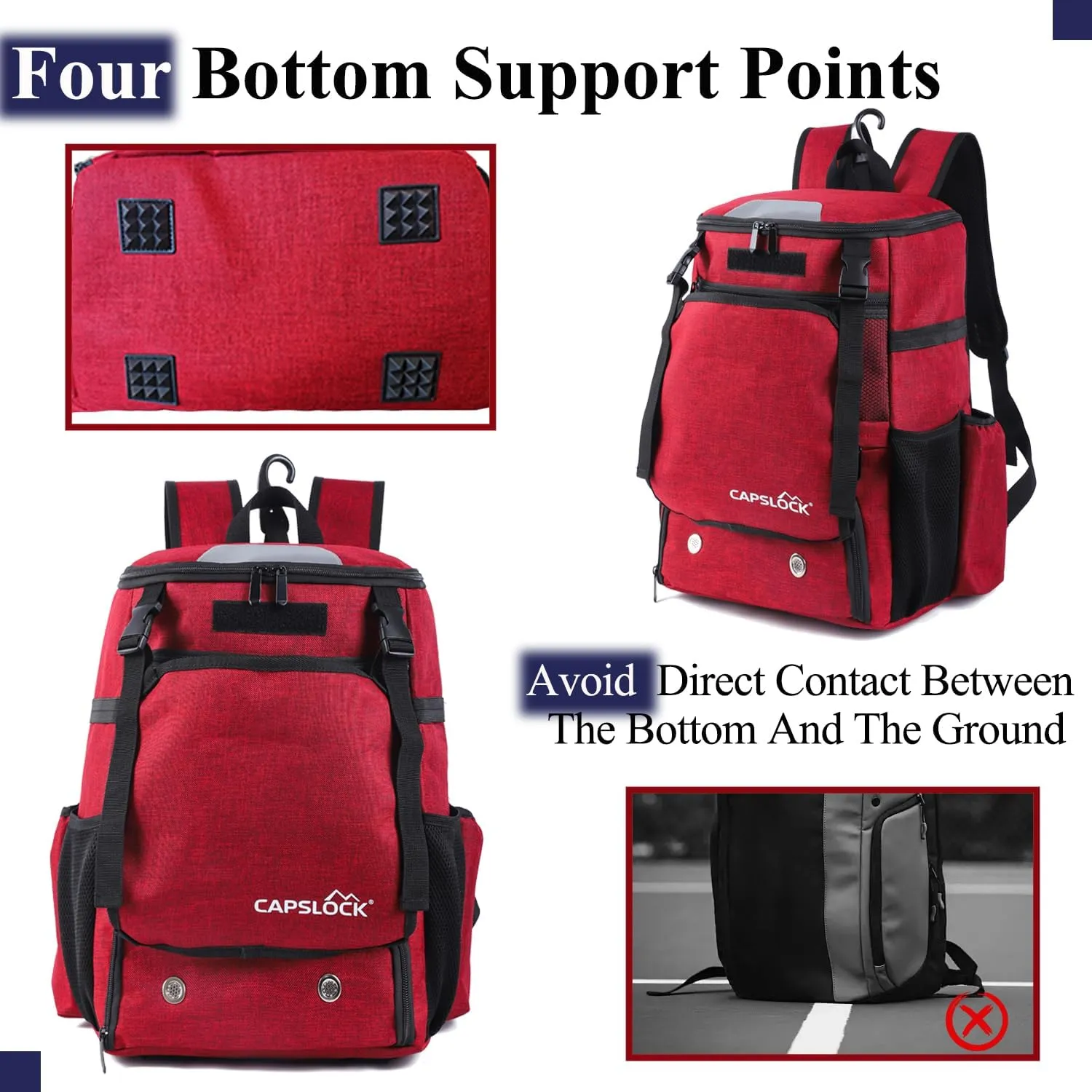 Baseball Backpack, Softball bag & T-Ball with Shoes Compartment for Youth, Boys and Adult, Lightweight Baseball Bag with Fence Hook Hold TBall Bat, Batting Mitten, Helmet, Caps, Teeball Gear