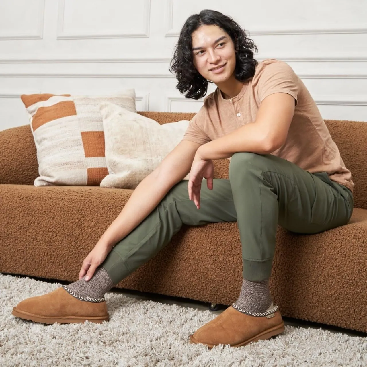 BEARPAW Men's Beau Slipper | Men's Slipper | Men's Shoe | Comfortable & Lightweight | Multiple Colors & Sizes