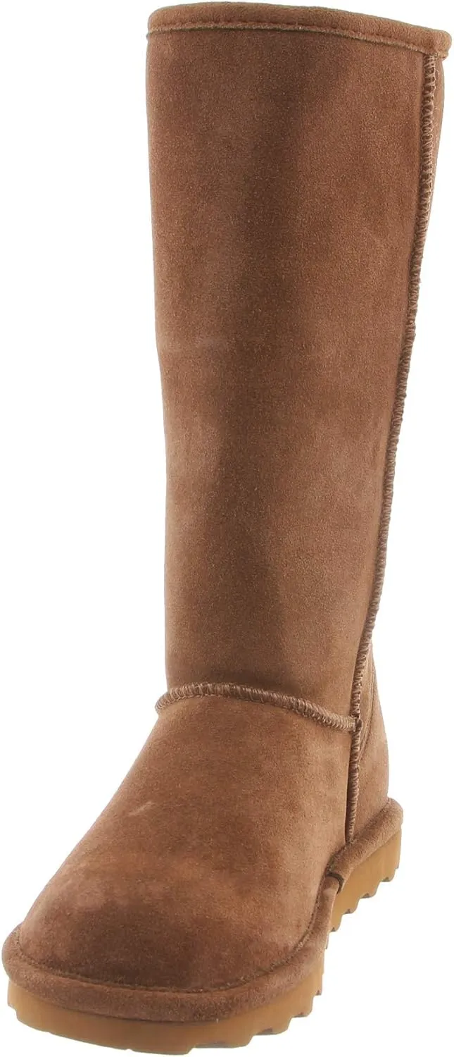 BEARPAW Women's Elle Tall Wide Multiple Colors | Women's Boot Classic Suede | Women's Slip On Boot | Comfortable Winter Boot