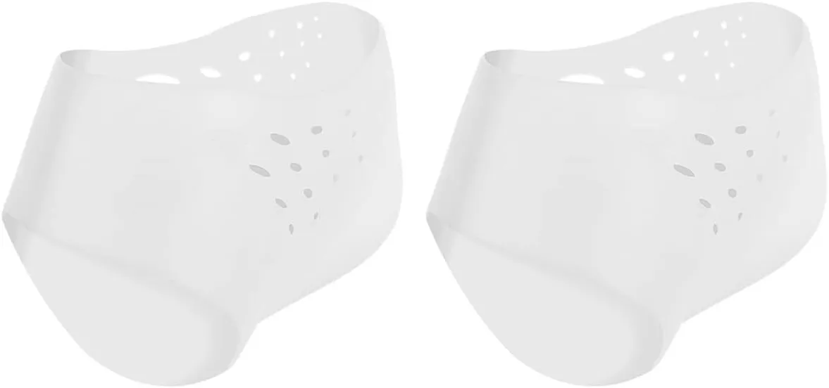 BESTYASH 2pcs Silicone Height Increase Cushions Invisible Heel Pads for Men Women Comfortable Non Slip Inserts Boost Height with Lightweight Design for All Shoe