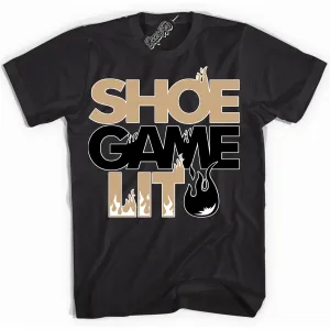 Black Anthracite Sesame Dunk Sneaker Shirt Shoe Game Lit Graphic