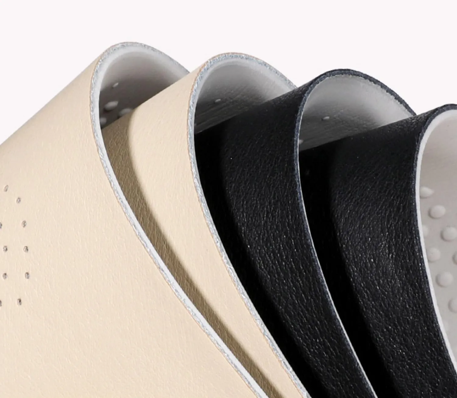 Black Leather Shoe Insoles for Men and Women Working Boots and Running Shoes Thick Foam Leather Inserts for Women Flat Feet Pains Relief and Heel Spurs Anti Skid Shoe Pads for Long Standing Fatigues