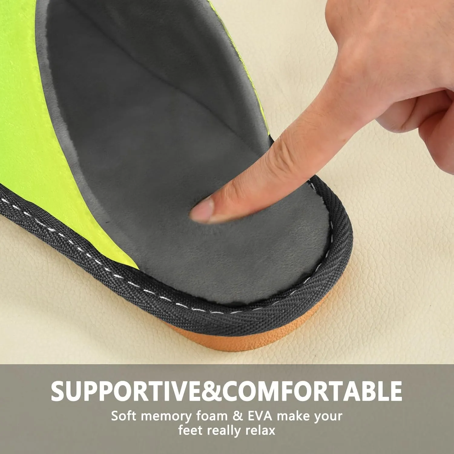 Black Red House Slippers for Women Men Non-Slip Slip On Slippers