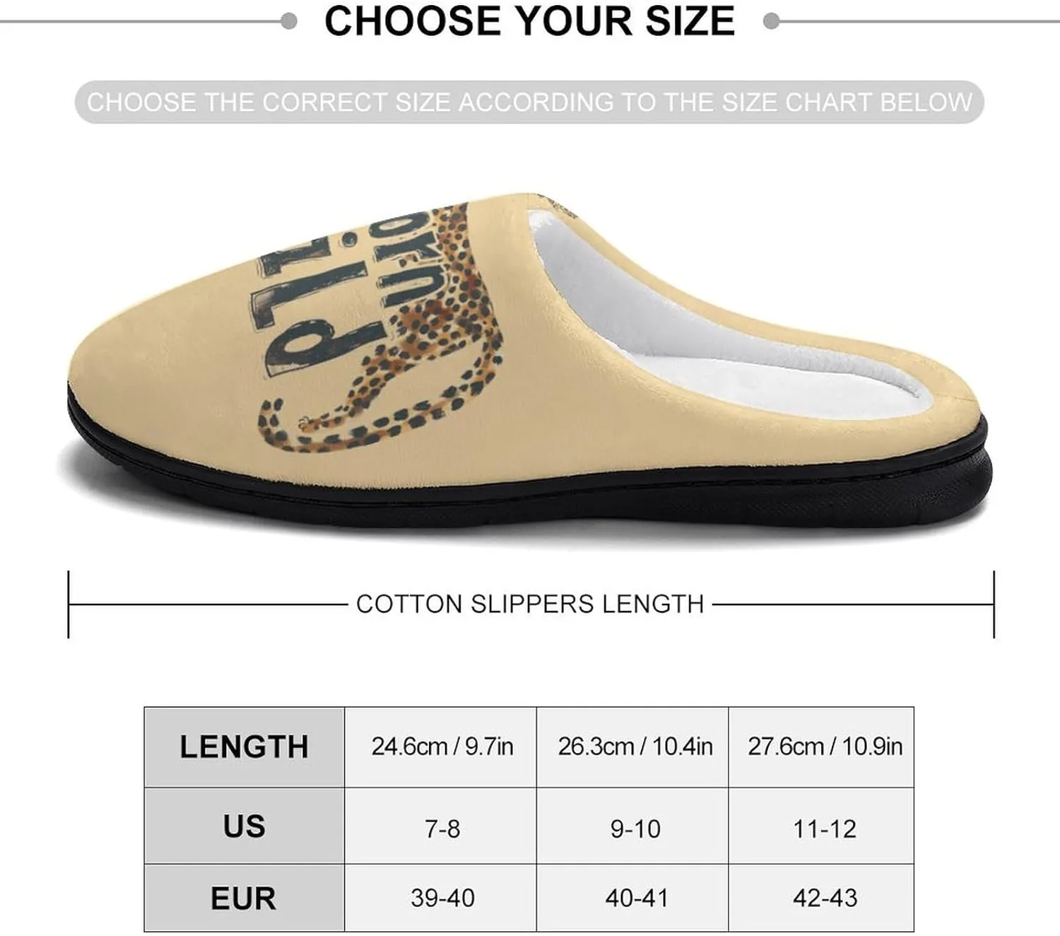 Born Wild Cheetah Leopard Animal Women's Cotton House Slippers Soft Memory Foam Home Shoes Indoor Slip On Shoes