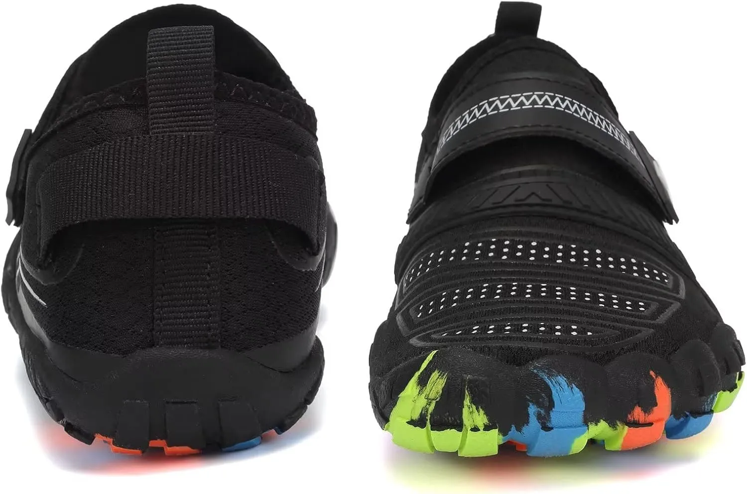 Boys & Girls Water Shoes Lightweight Comfort Sole Easy Walking Athletic Slip on Aqua 5 Toe Sock(Toddler/Little Kid/Big Kid)